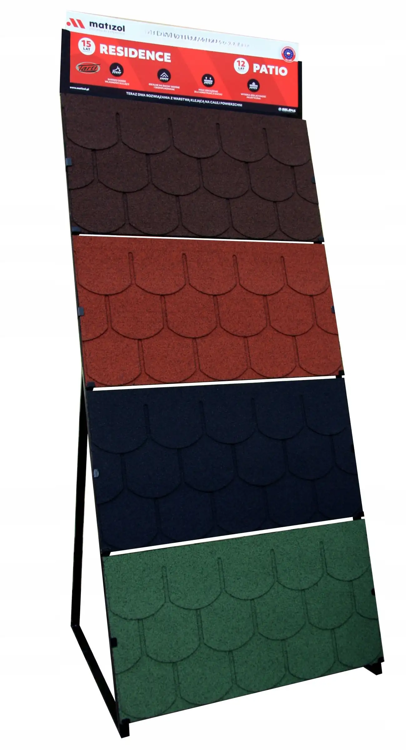 Bitumenschindeln Biberschwanz braun