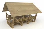 Version - B (Dacheindeckung – 19 mm dicke Bretter: 110 kg/m2) (+ 620 €)