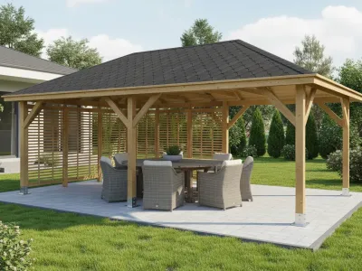 <span class="jp_product_title">Holz-Pavillon Viktoria XXL+Italia 390x640</span>