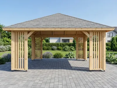 <span class="jp_product_title">Holz-Pavillon Kuba Maxi 490x490 Prestige Premium</span>