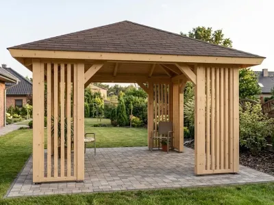 <span class="jp_product_title">Holz-Pavillon Kuba 370x370 Prestige Premium</span>
