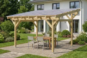 Freistehender Holzpavillon holz-pavillon.de