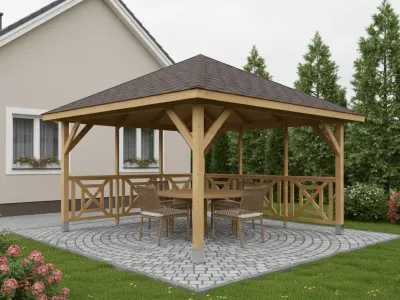<span class="jp_product_title">Holz-Pavillon Kuba L+Grande 400x400</span>