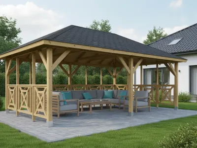 <span class="jp_product_title">Holz-Pavillon Viktoria XXL+Grande 390x640</span>