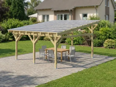 <span class="jp_product_title">Freistehender Holzpavillon „Classico BSH“ 450x500</span>