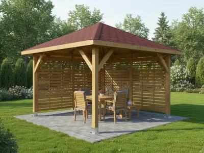 <span class="jp_product_title">Holz-Pavillon Sicílie+Bergamo 330x330</span>